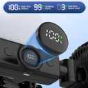 Car Fans for Backseat Kids, 3600mAh Rechargeable Battery Operated USB Car Backseat Fans with LED Display, 3 Speeds 360 Rotation Dual Head Car Seat Fan for Baby Rear Facing Cooling Fan for Vehicle RV