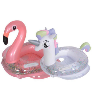 2 Pack Inflatable Unicorn Flamingo Pool Floats for Kids, Toddler Pool Float Fun Swimming Toys Party Decorations Pool Float for Kids Boys Girls,Summer Beach Water Toys