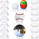 Baseball Stand Game Balls Display Holder Easter Eggs Display Stands for Easter Party Sphere Holder Softball Stands for Balls or Other Round Items Reversible 16 PCS