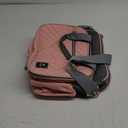 Crossbody Small Diaper Bag, Cute Mini Baby Diaper Tote Bags with Insulated Pockets for Traveling Outdoor Parent (Pink+gray)