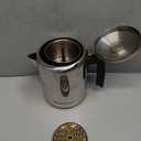 Elite Gourmet EC008X Classic 8-Cup Stovetop Coffee Percolator Glass Clear Brew Progress Knob, Cool-Touch Handle, Stainless Steel