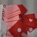 30 Pcs Valentine's Day Felt Envelope Bulk Heart Love Envelopes Stitching Note Table Scatter Holiday Bowl Filler for Wedding Shower Birthday Party Celebration Decor(Pink)