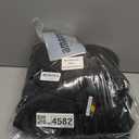 HEEKPEK Women Long Hooded Puffer Vest Winter Warm Quilted Sleeveless Down Jacket Casual Trendy Full-Zip Outerwear Drawstrings (Small, Black)