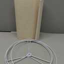 Drum Lamp Shades (Spider Fitter & E27/E26/E14 Fitter) for Table Lamps 13" Top x 13" Bottom x 9.8" High Linen Lampshade Lamp Shade for Floor Lamps Bedside Lamps, Linen, Assembly Required