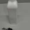 getstar 18 oz Olive Oil Dispenser Bottle for Kitchen, Ceramic Oil Bottle with Automatic Stainless Steel Pourer (White)