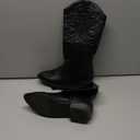 Canyon Trails Cowboy Boots - Traditional Style Cowgirl Comfortable Western Boots for Women & Teen Girls - Black, 7,5