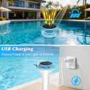 Solar Pool Thermometer Floating Easy Read, IPX8 Waterproof Digital Thermometer Wireless, Water Temperature Monitor for Swimming Pool, Hot Tub, Cold Plunge, Pond, Lake