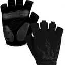 MOREOK Cycling Gloves Bike Gloves for Men/Women-[5MM Gel Pad] Half Finger Bicycle Biking Gloves for Cycling/Weight Lifting/Gym/Motorcycle/Rowing/Outdoor Sports (Medium, Black)