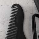Heated Ionic Hair Straightening Brush for Men - 5 Temperature Settings, Anti-Scald, Beard Shaper & Travel Bag