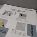STICKGOO PVC Ceiling Tiles, 2'x2' Glue Up Ceiling Panel White to Prevent Breakage Cover 48 Sq. Ft, Pack of 12 Tiles, 24"x24"