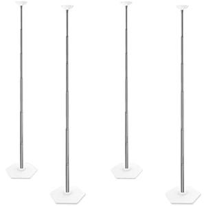 TEKXYZ Telescoping Balloon Stand Set of 4, 1.5ft to 7ft Free Adjustable Metal Balloon Column Stand for Party Decorations