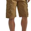 Wrangler Authentics Mens Premium Twill Cargo Short (34, Brown)