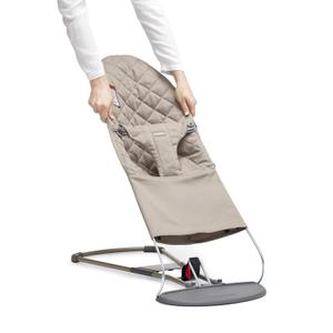 BabyBjrn Fabric Seat for Bouncer, Sand Gray, Cotton, Sand Gray, 1 Count (Pack of 1) (Sand Gray)