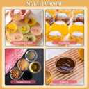 PARBEE 3" Clear Glass Pinch Bowls, 10 Pack 2.5oz Small Prep Dishes Stackable Ingredient Bowls for Spices Dipping Sauces Ice Cream Toppings, Dishwasher Microwave and Freezer Safe