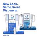 Brita Tahoe Water Filter Pitcher, BPA-Free Water Pitcher, Replaces 1,800 Plastic Water Bottles a Year, Lasts Two Months or 40 Gallons, Includes 1 Filter, Kitchen Accessories, Large - 10-Cup Capacity