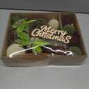 38Pcs Velvet Christmas Ornaments Set, Brown Green Beige Flocked Christmas Ornaments for Xmas Tree Decorations Shatterproof Plastic Hanging Balls for Indoor Home Party Holiday Decor Gifts