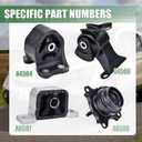 4PCS Engine Motor Mount Kits Compatible with Honda CRV 2.4L 2002-2006 Engine Transmission Motor Mount Replace A4504 A4506 A6596 A6597