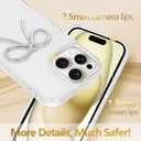 2 x Designed for iPhone 12 Pro Cases with Camera Lens Protection, Cute 3D Metal Bow Phone Cover Clear Soft Protective Case for iPhone 12 Pro Case (Silver)