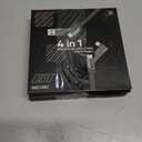 2 x SHEZI 4-in-1 [Upgraded] USB C Cable 10FT Compatible with Lightning Cable 90 Degree, Long Fast Charging Flat Nylon Braided for iPhone 16/15 Charger Cord, Multi Charging Combo with L/USB C/USB A Ports (Grey)