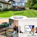 Outdoor Projector Screen with Stand 100 Inch: Portable Projection Screen 16:10 4K HD Outdoor Movie Screen with Carry Bag for Home Backyard Theater