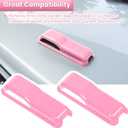 Engine Hood Hinge Cover Trim Exterior Accessories Decoration for 2018-2025 Jeep Wrangler JL JLU Sports Sahara Freedom Rubicon Unlimited Gladiator JT 2-Door & 4-Door (Pink 2PCS)
