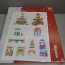 Christmas Advent Calendar Gifts for Kids, Commodum Wooden Building Blocks Set, City Construction Stacking Preschool Learning Toys, 24 Days Xmas Countdown Montessori Gifts for Toddlers Boys Girls 3+