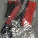 BWBWND Snow Brush with Ice Scraper for Car, 24" Scratch Free Snow Removal Tool with Ergonomic Foam Grip, 2 in 1 Detachable Ice Scraper & Brush for Vehicle Windows/ Windshield (Red)