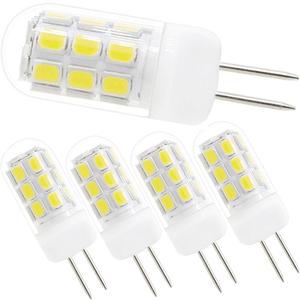 120V G4 Led Bulb Dimmable, 3W Replace to 20W-35W Halogen G4 Bi pin Base Bulbs, White 6000K 5-Pack