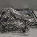 4 Tier Floor Standing Corner Shower Caddy Organizer Shelf with Hooks, Bathroom Shelves Stand Rack, Black