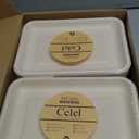 Celel 100 Pack 8 Inch Rectangle Paper Plates, 8 x 6 inch Food Trays Disposable Rectangle Plates for Tacos, Meat, Dessert, Snack