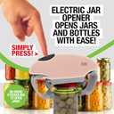Robotwist Electric Jar Opener Top Rated for Seniors, Deluxe Model with Improved Torque, 1 Touch Automatic Easy Jar Opener for Weak Hand and Arthritis Works on All Jar Sizes