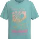 Billabong Girls Premium Short Sleeve Oversized Fit Graphic T-Shirt (XX-Small)