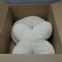 Cumule 2 Pcs Valentine's Day XO Pillow Plush White Cute Plush Soft Throw Pillows for Bedroom Living Room Plush White Cushion 14x14 Inch Cute Pillow for Cute Room Decorative Throw Pillow
