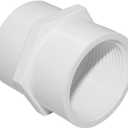 2" PVC Pipe Fitting Adapter Connector Union Coupling Schedule 40 (Slip Socket x NPT Female Pipe Thread), Pack of 2