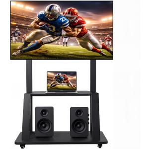 Mobile TV Stand for 32–75 Inch LCD LED Flat & Curved TVs
