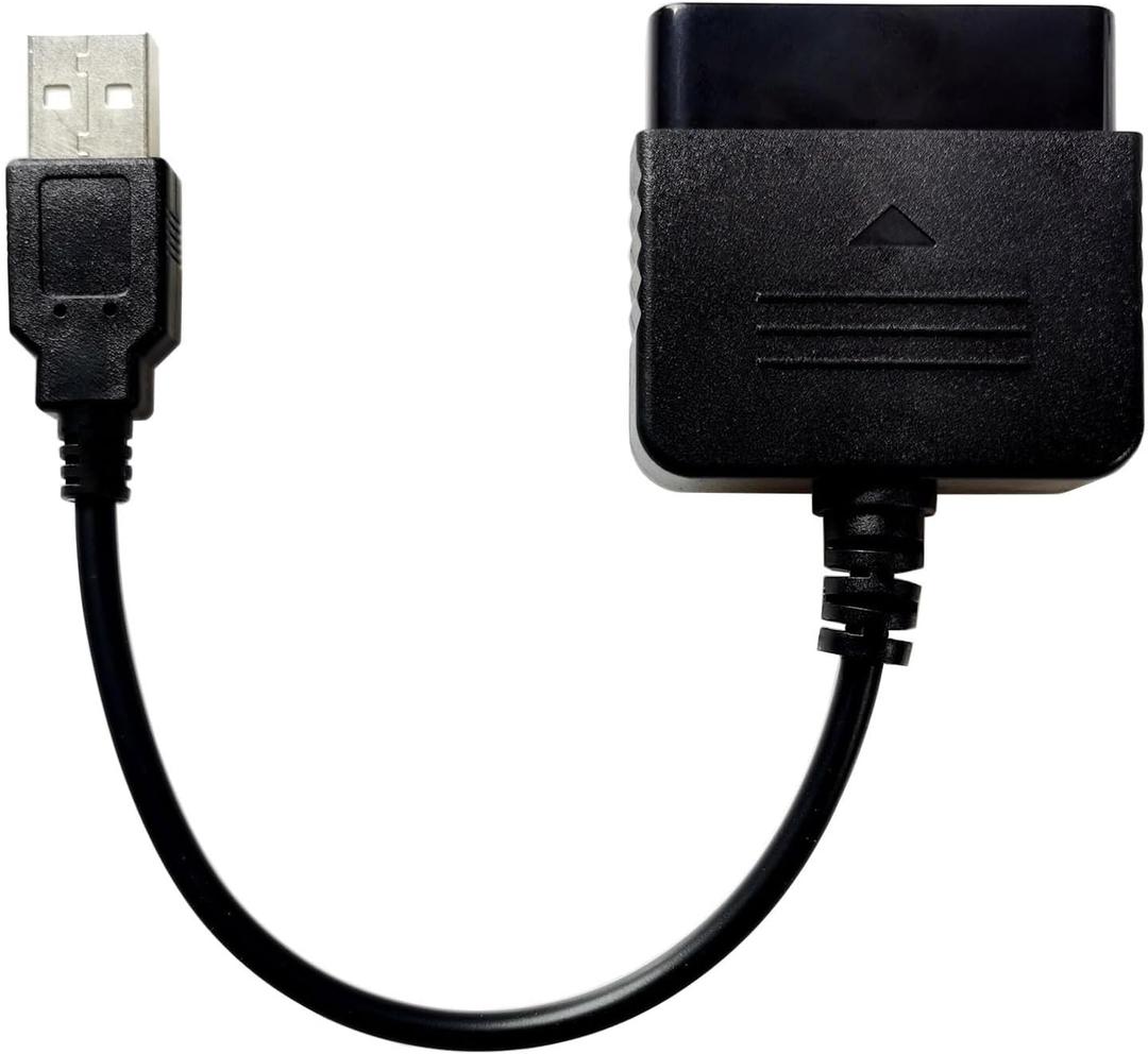 Compatible/Replacement PS2 Controller to USB Adapter Converter Cable, Compatible/Replacement PlayStation 2 PS2 Controller Gamepad to PS3/PC Controller