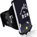 RevereSport Universal iPhone Running Armband (17/16/15/14/13/12/11/10/X/XR/SE/Air/Plus/Max/Pro). Phone Holder Case