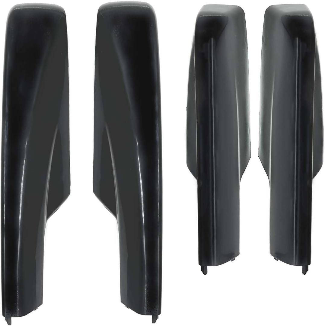 4Pcs Roof Luggage Cargo Rail Rack End Cap Protection Cover Shell Trim Compatible with Toyota Highlander XU20 2001-2007 Roof Rack Cover Rail End Shell Replacement, Black