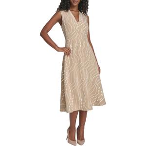 Tommy Hilfiger Women's Sleeveless V-Neck A-line Midi Dress (4)