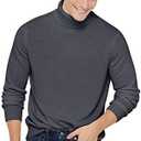 State Cashmere Men's Essential Turtleneck Sweater 100% Pure Cashmere Classic Long Sleeve Pullover M