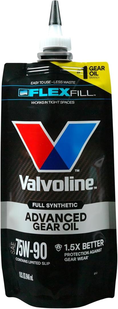 Valvoline FlexFill Advanced Full Synthetic 75W-90 Gear Oil 1 Quart Pouch