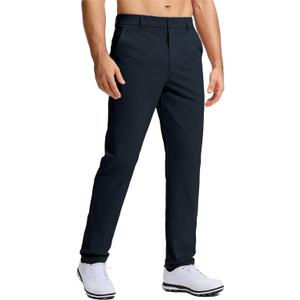 Men's Golf Pants Stretch Work Dress Comfy Pants 30"/32"/34" Lightweight Quick Dry Casual Slacks Trousers with Pockets