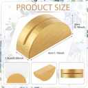 Colingmill 24 Pcs Gold Table Number Holders Place Card Wooden Indoor Lightweight Wedding Table Name Holder Semicircular Design Stands Office Tag Photo Menu Clips Banquet Birthday Party Restaurant