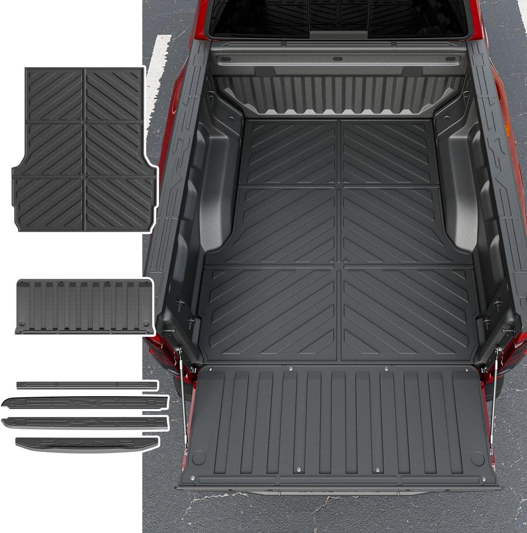 Truck Bed Rail Cap Compatible with 2023-2025 Chevy Colorado Truck Bed Mat Tailgate Rail Protectors Tailgate Mat Replacement for 2023-2025 Chevy Colorado Accessories