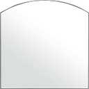 Matte Black Arched Window Mirror, 36" Metal Frame Decorative Wall Mirror, Windowpine Mirrors for Living Room, Bedroom, Entryway