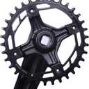 PROWHEEL 32T/34T/36T/38T/40T/42T/44T/46T/48T Chainring 104BCD Round Narrow Wide Single Bike Chainring for 9/10/11/12-Speed,MTB,e-Bike,Electric Bicycle,Road Bike,City Bike,Folding Bike,BMX