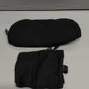 Mavogel Cotton Sleep Eye Mask - Updated Design Light Blocking with Adjustable Nose Bridge, Soft and Comfortable Night Eye Mask for Men Women, Eye Blinder for Shift Work, Includes Travel Pouch, Black