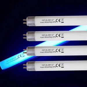 4 Pack T5 8 Watt F8T5 BL Black Light Bulb BL368 365nm WS108 Replacement Fluorescent Tube 12 inch