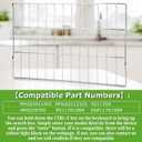 Upgraded 2Pcs 304 Stainless Steels MHL63411403 Oven Rack Compatible with LG Range/Stove LDG4313ST LREL6323S, Replace MHL63531403 MHL63411401 MHL63411402 MHL62112101, 24.8 X 16.2 in