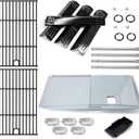 Replacement Parts for Nexgrill 720-0925P 720-0925, Grease Tray, Flame Tamer, Burners and Igniter, Grill Grates for Nexgrill 720-0925P 4 Burner Gas Grill